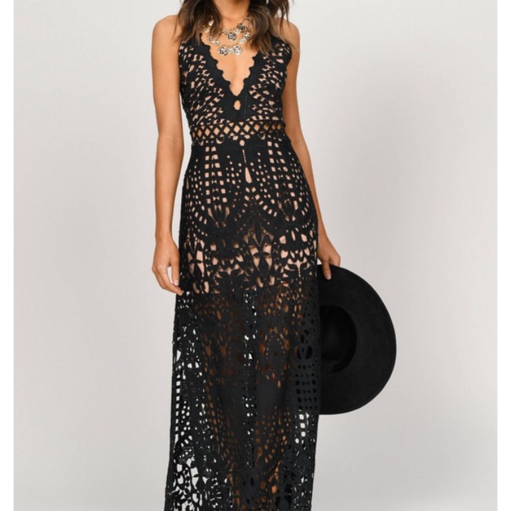 Tobi Black Lace formal dress